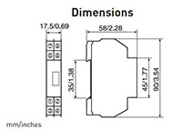 IPAQ-LX, IPAQ-LX Plus, IPAQ-L, IPAQ-L Plus Universal Programmable 2-Wire Transmitters - Dimensions