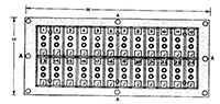 Series 19004 Strip Panels - Dimensional Drawing